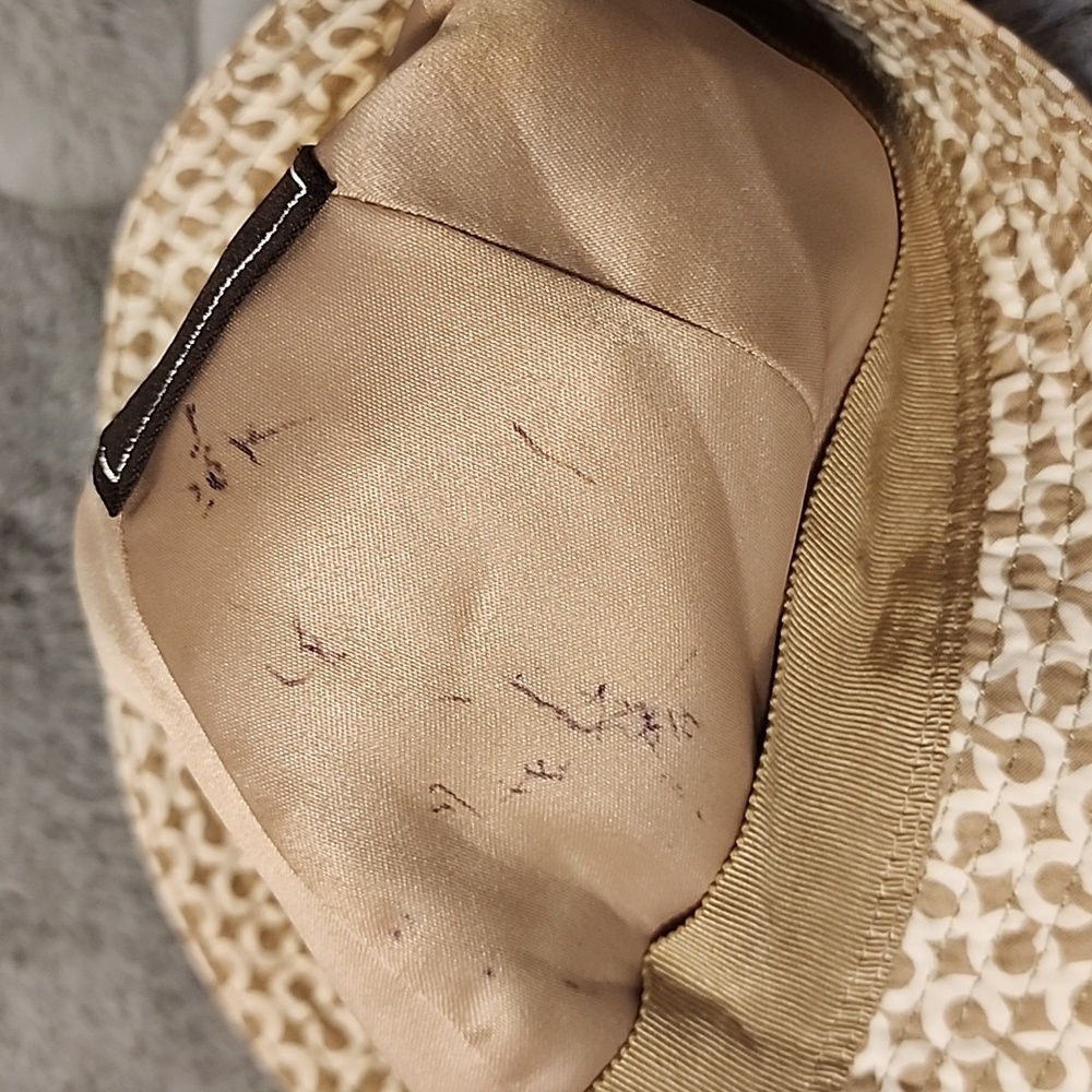 Coach Beige Patterned Women's Hat - Picture 7 of 8